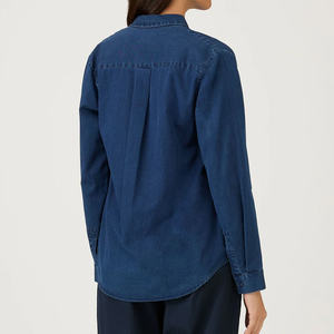 Camisa Vaquera Moderna para Mujer, Diseñada para un Uso Cómodo y Suave, con Ajuste Casual y Estilo Diario para Conjuntos Versátiles - Product Image 3