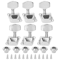 6pcs Guitar Tuning Pegs 3R 3L Semiclosed String Tuners Machine Head Professional Parts
