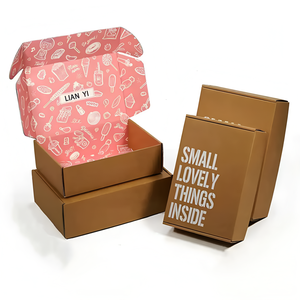 Bao bì hộp với biểu tượng tùy chỉnh Kraft Giấy hộp quà tặng bao bì giấy bưu phẩm vận chuyển Hộp Tùy chỉnh bưu phẩm vận chuyển - Product Image 5