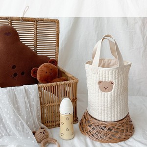 Organizador de Cuna para Recién Nacidos con Logotipo Personalizado, Bolsas de Almacenamiento Bordadas, Bolsas para Biberones y Pañales, Bolsa de Algodón para Pañales, Bolsa Tipo Cubo para Recién Nacidos - Product Image 4