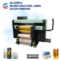 Impresora UV DTF Senchro de 60 cm, 4 cabezales Epson, rollo a rollo automático, todo en uno, impresión, laminado, foil, un solo paso, nueva, 1 año de garantía