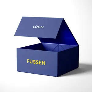 2024 New Custom Logo Luxury Gift Magnetic Cardboard Kraft Package Magnet Folding Box Package Paper Boxes