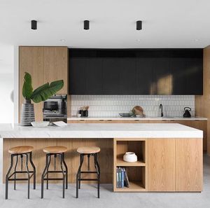 Cbmmart Mỹ đồ nội thất nhà bếp tủ bếp lưu trữ thạch anh đảo bảng với tường bằng gỗ tủ công suất lớn lưu trữ - Product Image 6