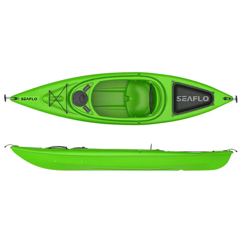 SEAFLO factory wholesale HDPE OEM 10ft sea kayak fishing single person Fashional Design Sit in Leisure Life Kayak for sale