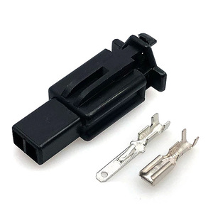Konektor Sensor Sepeda Motor 2 Pin Soket Betina 6040-2111 Steker Kabel Otomotif Isolasi PBT Kontak Tembaga - Product Image 1