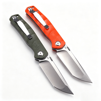 Nouveau couteau de poche pliable en acier D2, manche G10, roulement à billes en céramique, couteau de survie pour le camping, la pêche et les activités de plein air, avec boîte cadeau noire