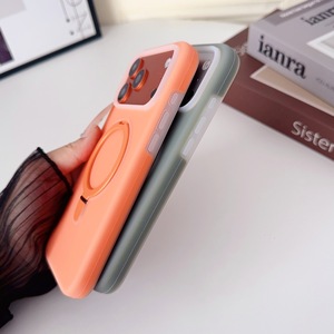 Soporte de Silicona Compatible con la <span class=keywords><strong>Funda</strong></span> Magnética para 17 Pro, Cubierta Protectora de Color Sólido para 16 - Product Image 6