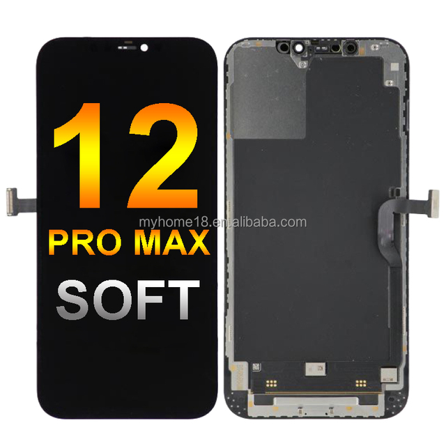 Shenzhen Factory Good Quality Soft OLED Display Screen for iPhone 12 Pro Max Display