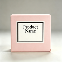 Ensemble de boîtes à savon en carton rigide rose écologiques personnalisables avec gaufrage et laminage mat pour emballage cadeau