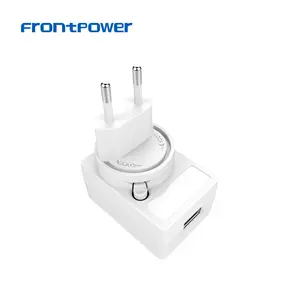 Frontpower 5V 1A 2A 2.5A 3A US EU UK AU PSE KC SAA India spina intercambiabile alimentatore caricatore ACDC adattatore di alimentazione USB bianco