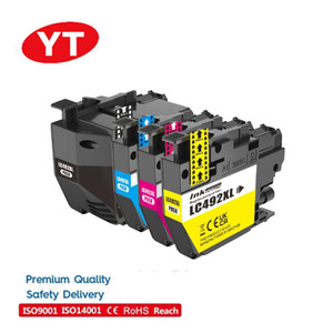 Yelbes ตลับหมึกอิงค์เจ็ทใช้ได้<span class=keywords><strong>492</strong></span> LC492XL สำหรับเครื่องพิมพ์ Brother MFC-J2340DW MFC-J3540DW MFC-3940DW - Product Image 2