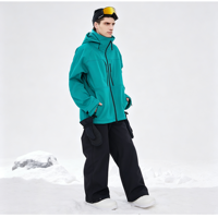 Chaqueta de Esquí Profesional Impermeable para Hombre, Personalizada, Cortavientos, con Capucha, Forro Polar Cálido y Transpirable