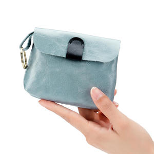 Andong Leather Coin <b>Purses</b> for Women Genuine Cow Leather Vintage Simple <b>Small</b> Coin Bag Key Bag Ladies Fashion Short Wallet 2005 - Product Image 3