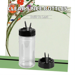 Botella de Plástico PET de 100ml, 130ml, 180ml, 250ml para Condimentos, Especias, Envases de Almacenamiento con Tapa de Rosca - Product Image 2