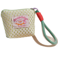 Dompet Koin Lucu Tas Kosmetik Mini Jaring dengan Tali Pergelangan Tangan Gantungan Kunci Tas Penyimpanan Multifungsi Organizer Hadiah Kantong Makeup