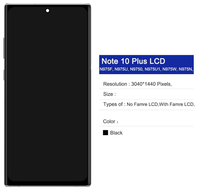 Für Samsung NOTE10+/NOTE10PLUS OLED/TFT LCD Touchscreen-Display mit Rahmen Handy-Reparatur & Ersatz 1 Jahr Garantie