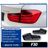 Spécialisé pour la Série 3 F30/F35 (2012-2018) : Feux arrière double échelle de dragon avec clignotants LED séquentiels 35W