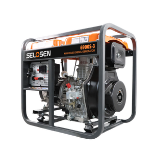 เครื่องกำเนิดไฟฟ้าอุตสาหกรรมขนาดเล็กแบบเปิด 5.8kva 1/3 เฟส ราคาเครื่องกำเนิดไฟฟ้าขนาดเล็ก 5.8kw 6.2kw สำหรับเรือ 230V/400V รุ่น Generator-6900-SY D - Product Image 1