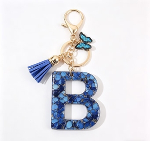 พวงกุญแจเรซิ่นรูปตัวอักษรประดับคริสตัลแบบห้อย ตกแต่งกระเป๋าถือ - Product Image 4