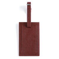 Étiquettes de bagages en cuir personnalisées de luxe Mount Yanzhi, étiquettes de nom de voyage durables en gros, étiquettes de valise personnalisées écologiques