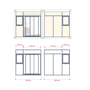 บ้านพรีแฟบ<span class=keywords><strong>2</strong></span><span class=keywords><strong>ห้อง</strong></span>นอนกันพายุเฮอริเคน3อิน1สองชั้น<span class=keywords><strong>2</strong></span>อ่างอาบน้ำสำเร็จรูปบ้านทำจากเหล็ก - Product Image 6