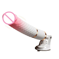 APP-gesteuerter Heiz- und Teleskop-Stoßdildo-Vibrator mit starkem Saugnapf und realistischer Textur – Erwachsenen-Sexspielzeug für Frauen