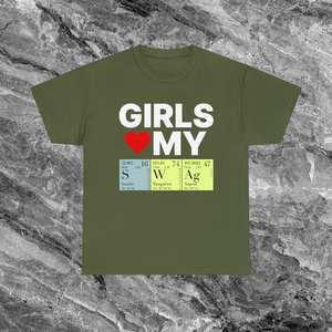 Las chicas adoran mi camiseta de ciencia y química, camiseta divertida con memes, camiseta con diseño de meme, embarazosa, inapropada - Product Image 1