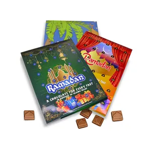 30 Dias Personalizado Eid Mubarak Ramadan Papel Chocolate Advent Calendar Gift Chocolate Box