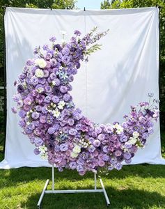 Fleur artificielle en soie faite à la main, grande taille, haute fidélité, douce et réaliste, cascade violette, pour mariage, événement, <span class=keywords><strong>restaurant</strong></span> - Vente en gros TUOYI - Product Image 3