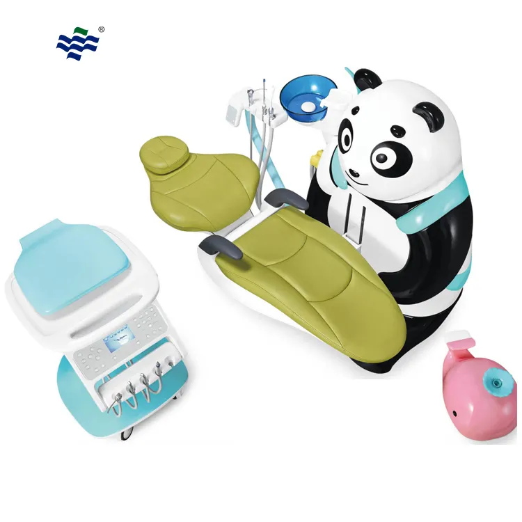 Kinderen Panda Tandartsstoelen Unit Prijs Hoge Kwaliteit Tandartsstoel Volledige Set Voor Kinderen