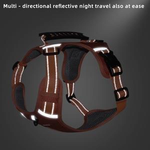 屋外の冒険に適した新しい防爆反射ペットハーネス大型犬胸ストラップカラーベスト - Product Image 5