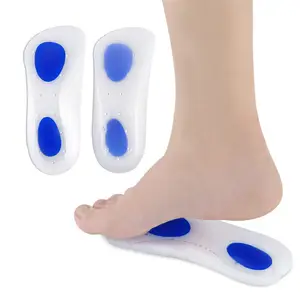 Dongguan Plantar fasciitis insole pain relief silicone heel pad shoes pad insoles for flat foot