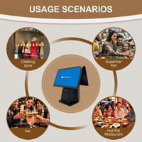 RUINAI RN-S100 15,6 дюймов L-образный планшет Windows/Android POS кассовый аппарат 4G/Wi-Fi Intel CPU SSD гарантия 10-точечный сенсорный