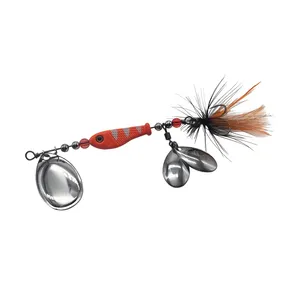 Mycena 12G Spinner Bait Esca da <span class=keywords><strong>Pesca</strong></span> Multi-Lama Jig Dancer Buzzbait Wobbler Chatterbait per <span class=keywords><strong>Pesca</strong></span> al Bass e al Luccio <span class=keywords><strong>Pesca</strong></span> di <span class=keywords><strong>Fondo</strong></span> in Metallo - Product Image 4
