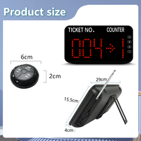 Système de gestion de file d'attente client avec mini distributeur de billets Bouton poussoir Système de gestion de file d'attente Système de gestion de file d'attente
