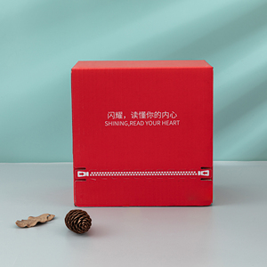 定制红色豪华配件手链珠宝包装套装紫外优势纸和纸板箱带箔规格 - Product Image 5