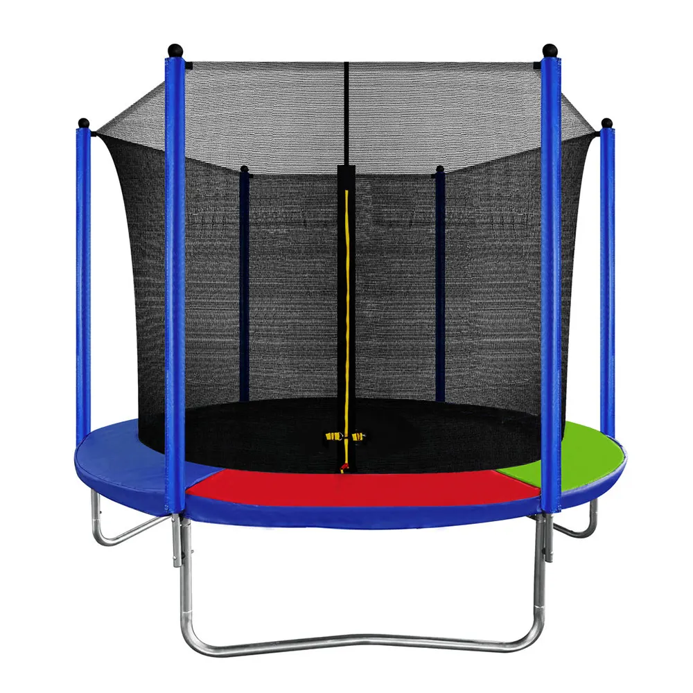 खेल फिटनेस 10FT 12FT आउटडोर बंजी जंपिंग बिस्तर के साथ आउटडोर Trampoline सुरक्षा तंत्र