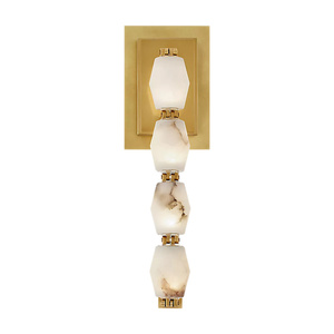 Applique Murale de Luxe <span class=keywords><strong>en</strong></span> <span class=keywords><strong>Albâtre</strong></span> Naturel, Design Moderne, Luminaire <span class=keywords><strong>en</strong></span> Laiton Massif pour Salon, Chambre à Coucher, Décoration d'Intérieur - Product Image 1