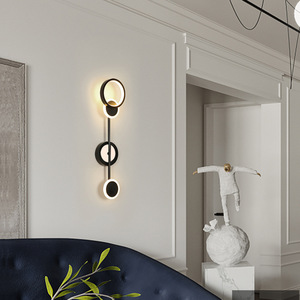 โคมไฟ LED ติดผนังทางเดินห้องนอนไฟข้างเตียงโคมไฟติดผนังสไตล์โมเดิร์นสำหรับตกแต่งบ้าน - Product Image 4