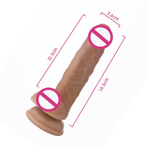 REALING mainan seks Super panjang berukuran besar Dildo karet buatan <span class=keywords><strong>penis</strong></span> mainan seks Kokang besar silikon cair kualitas tinggi untuk wanita - Product Image 2