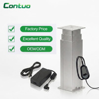 Colonne de levage électrique 24V, table de plateforme élévatrice en aluminium pour une capacité de 200 kg, actionneur linéaire télescopique, course de 400 mm