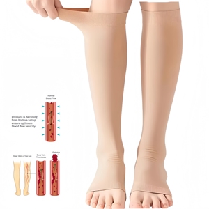 Calcetines <span class=keywords><strong>de</strong></span> Compresión Médica hasta la Rodilla, 20-30 mmHg, Spandex Transpirable, Medias Antiembólicas - Product Image 1
