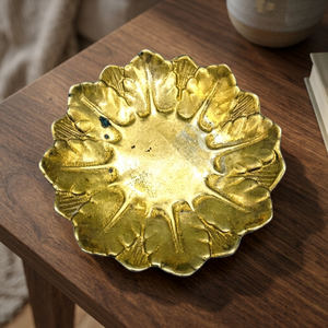 Assiette décorative en forme de fleur, motif végétal chinois traditionnel, faite à la main, peinte à la main, vaisselle et assiettes - Product Image 4