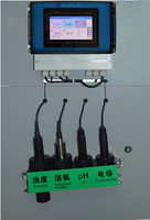 Online Multi Parameter pH ORP Temp. DO Conductivity Turbidity Water Quality Monitor Full Intelligent Smart Control 7 LCD Touch