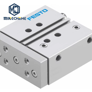 Cylindre pneumatique guidé DFM-20-50-P-A-KF à double action avec guide pour système d'automatisation de précision - Product Image 1
