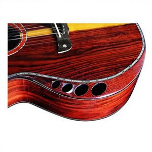 <span class=keywords><strong>ก</strong></span>ีตาร์โปร่งคุณภาพสูง หน้าไม้โคโคโบโลแท้ ฟิงเ<span class=keywords><strong>ก</strong></span>อร์บอร์ดไม้โรสวูด คอไม้มะฮอก<span class=keywords><strong>ก</strong></span>านี เคลือบเงา ระดับมืออาชีพ - Product Image 5