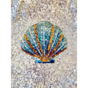 Tote de poliéster con cierre abierto y parche de almeja flotante - Product Image 2