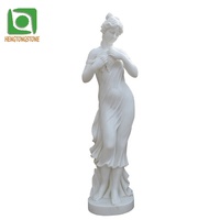 Statue de femme nue sexy en marbre blanc sculpté à la main, décorative, moderne, petite, H50CM
