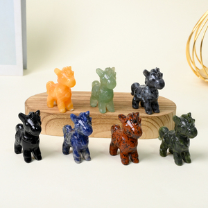 Nouvelle conception, sculptures en cristal de pierres précieuses naturelles de haute qualité, figurines d'animaux en cristal pour la décoration - Product Image 1