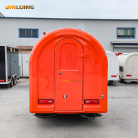 JINLIJING Chariot de camion de cave à boissons orange personnalisé entièrement Équipement Mobile Boulangeries Snack Food Trailer